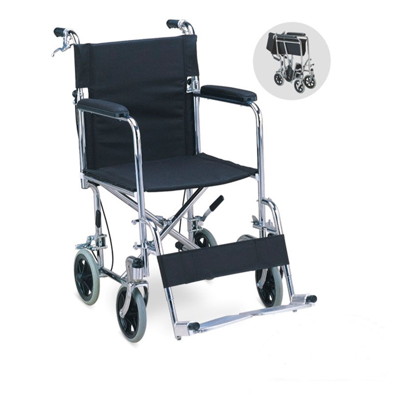 SILLA-TRANSPORTE-ACERO-CROMADO-SUMEL alquiler-de-equipos-medicos