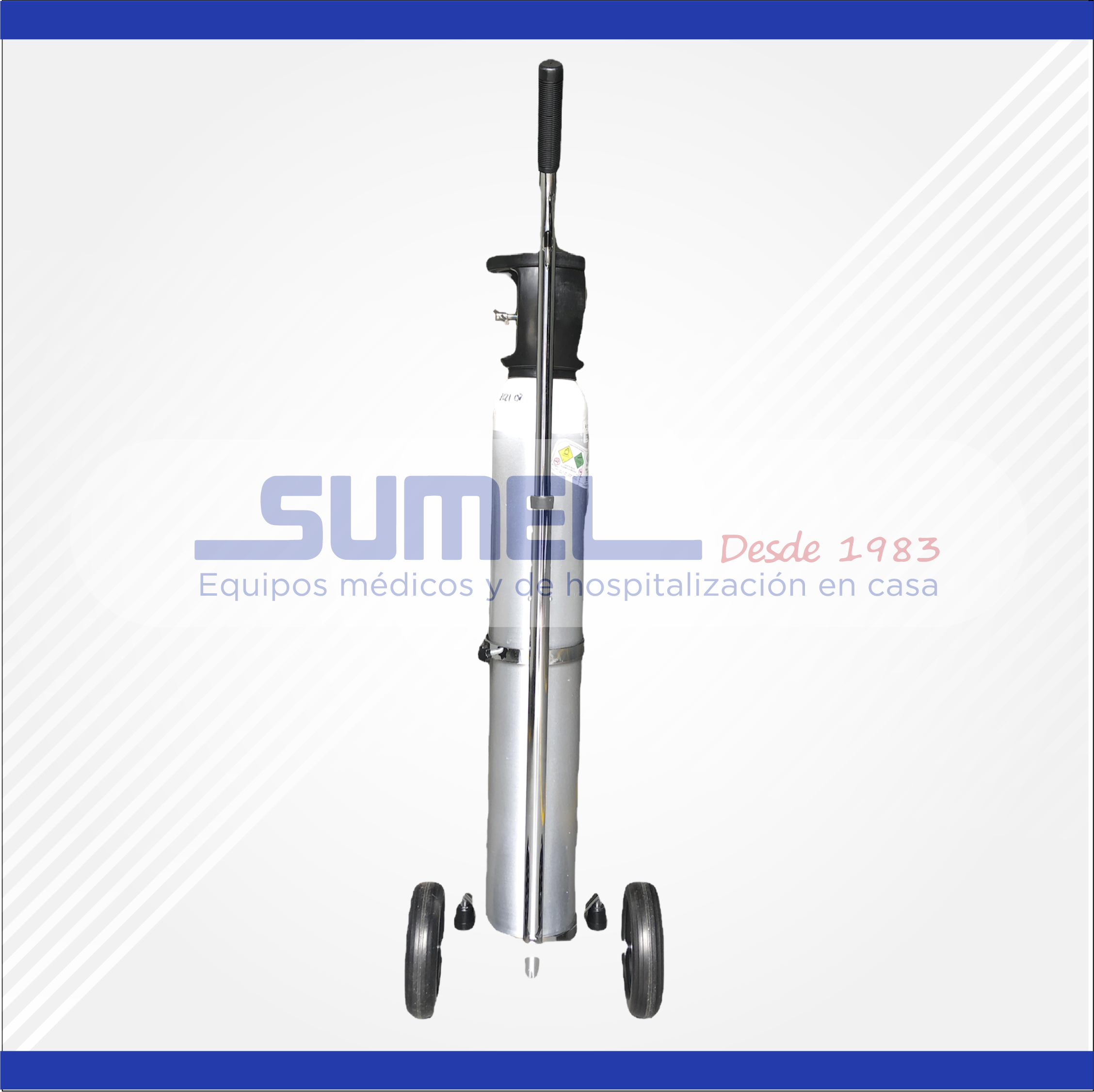 set cilindro portatil de oxigeno